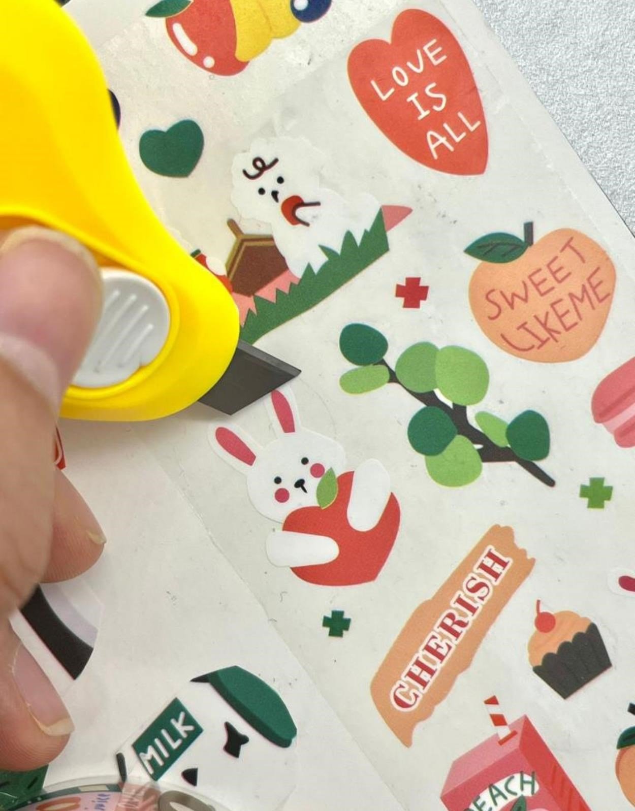 Sevimli Gezgin Ayıcık Washi Bant / Washi Tape / Sticker / Bullet Journal / Defter Süsleme