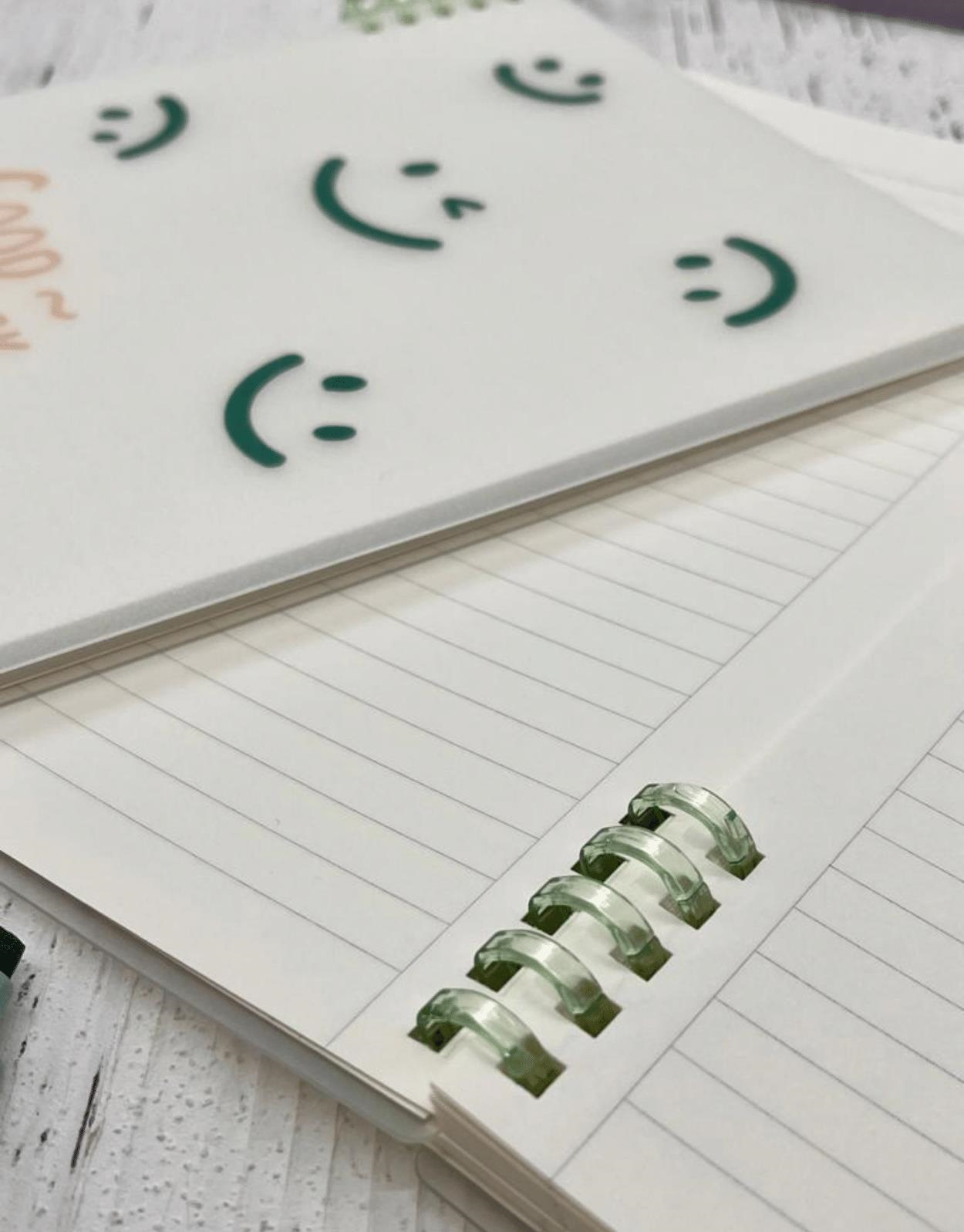 Sevimli Good Luck Desenli Spiralli Binder B5 Defter / Scrapbook /Notebook/Bullet Journal