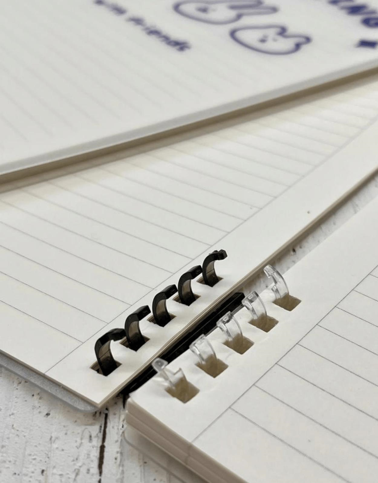 Sevimli Hayvanlar Desenli Spiralli Binder B5 Defter / Scrapbook /Notebook/Bullet Journal