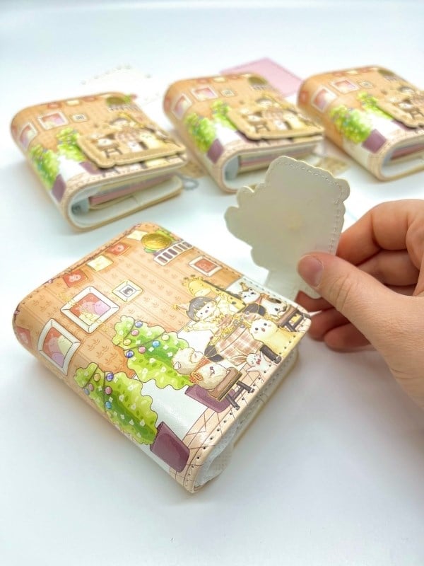 Sevimli Hayvanlar ve Kafe Temalı Charmlı Mini Planlayıcı Spiralli Defter/80 Yaprak/Mıknatıslı Ajanda