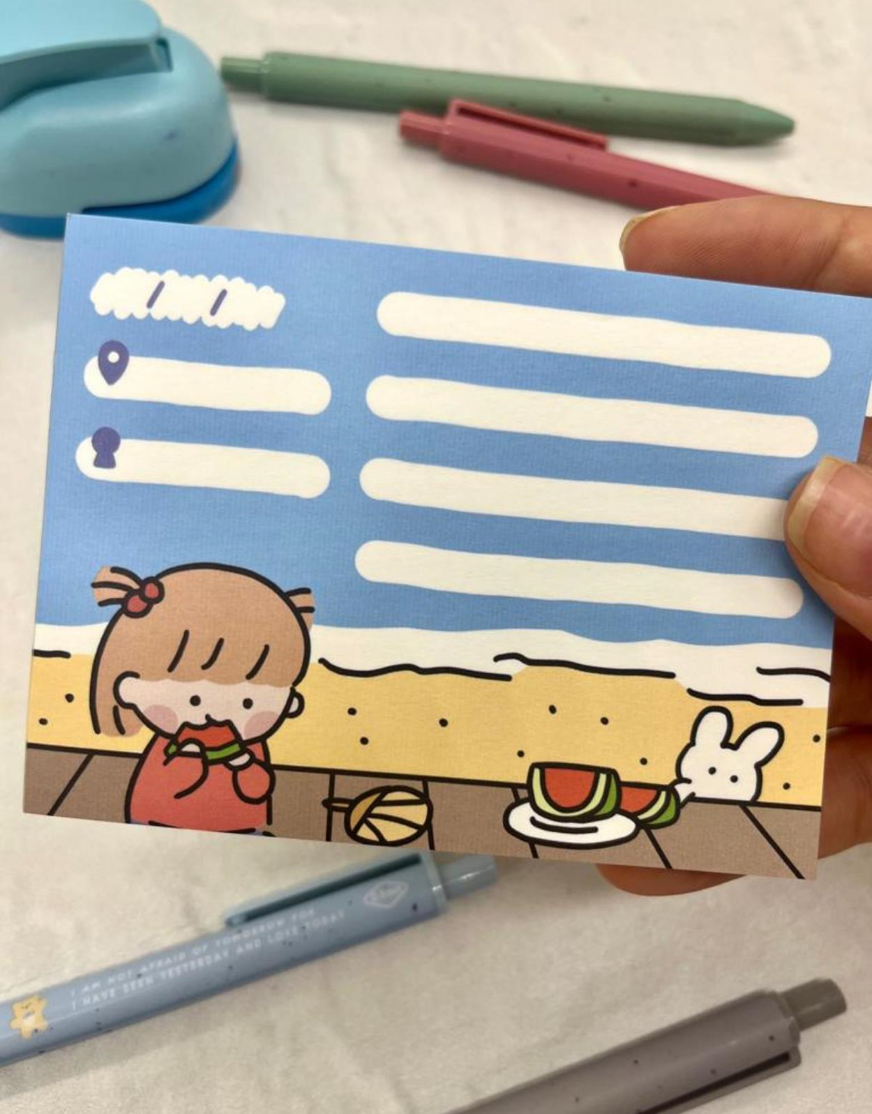Sevimli Kız Planner 2'li Post-it Set /mini Not Kağıdı/ Bullet Journal