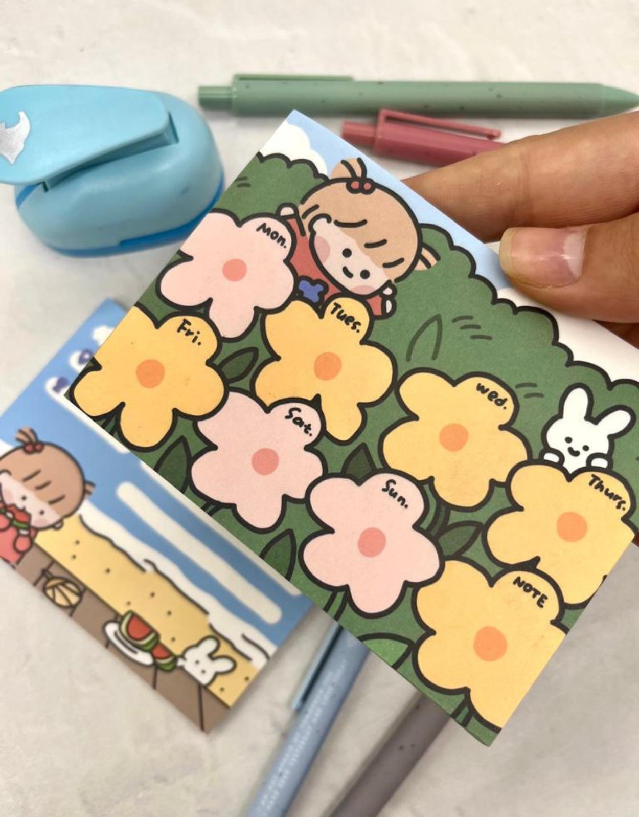 Sevimli Kız Planner 2'li Post-it Set /mini Not Kağıdı/ Bullet Journal