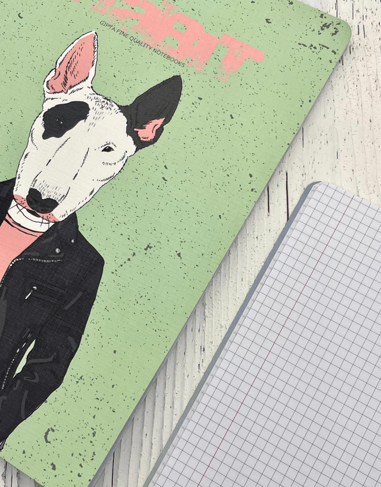 Sevimli Köpek Kareli  Defter / Ajanda/ Notebook / Okul Defteri