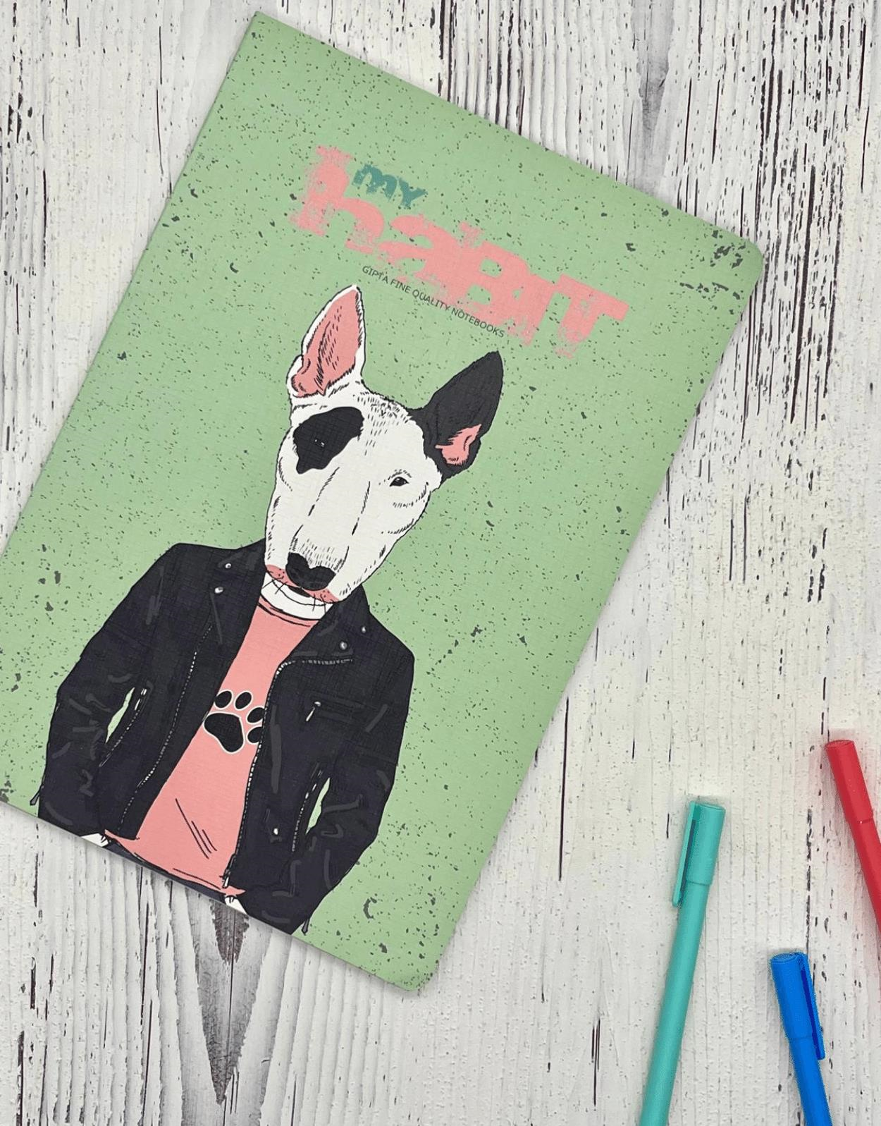 Sevimli Köpek Kareli  Defter / Ajanda/ Notebook / Okul Defteri