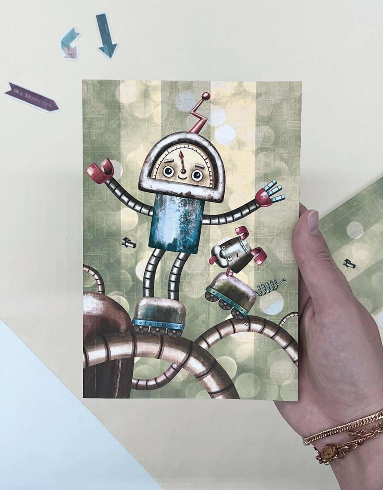 Sevimli Robot ve Köpeği Defter