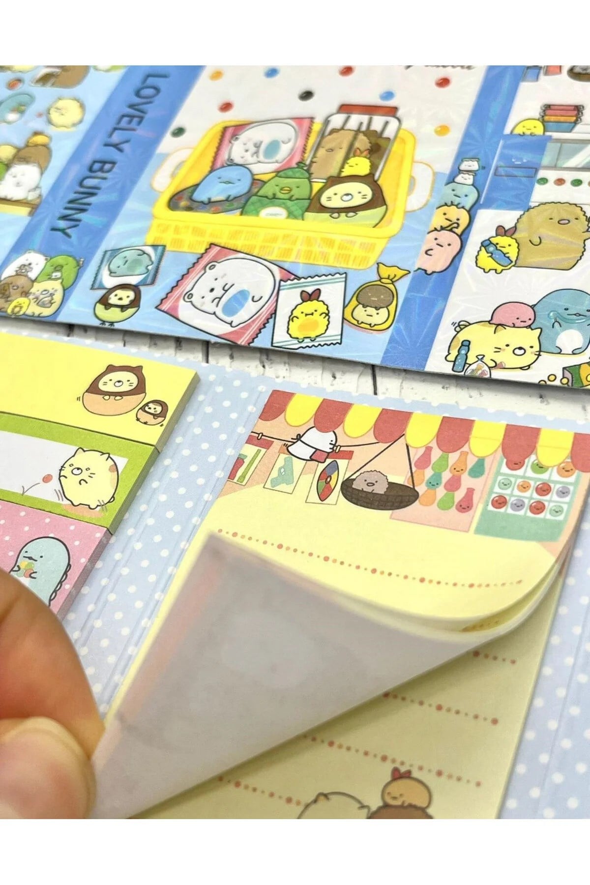 Sevimli Sumikko Abur Cubur Temalı Post-it / Sticky Note / Index