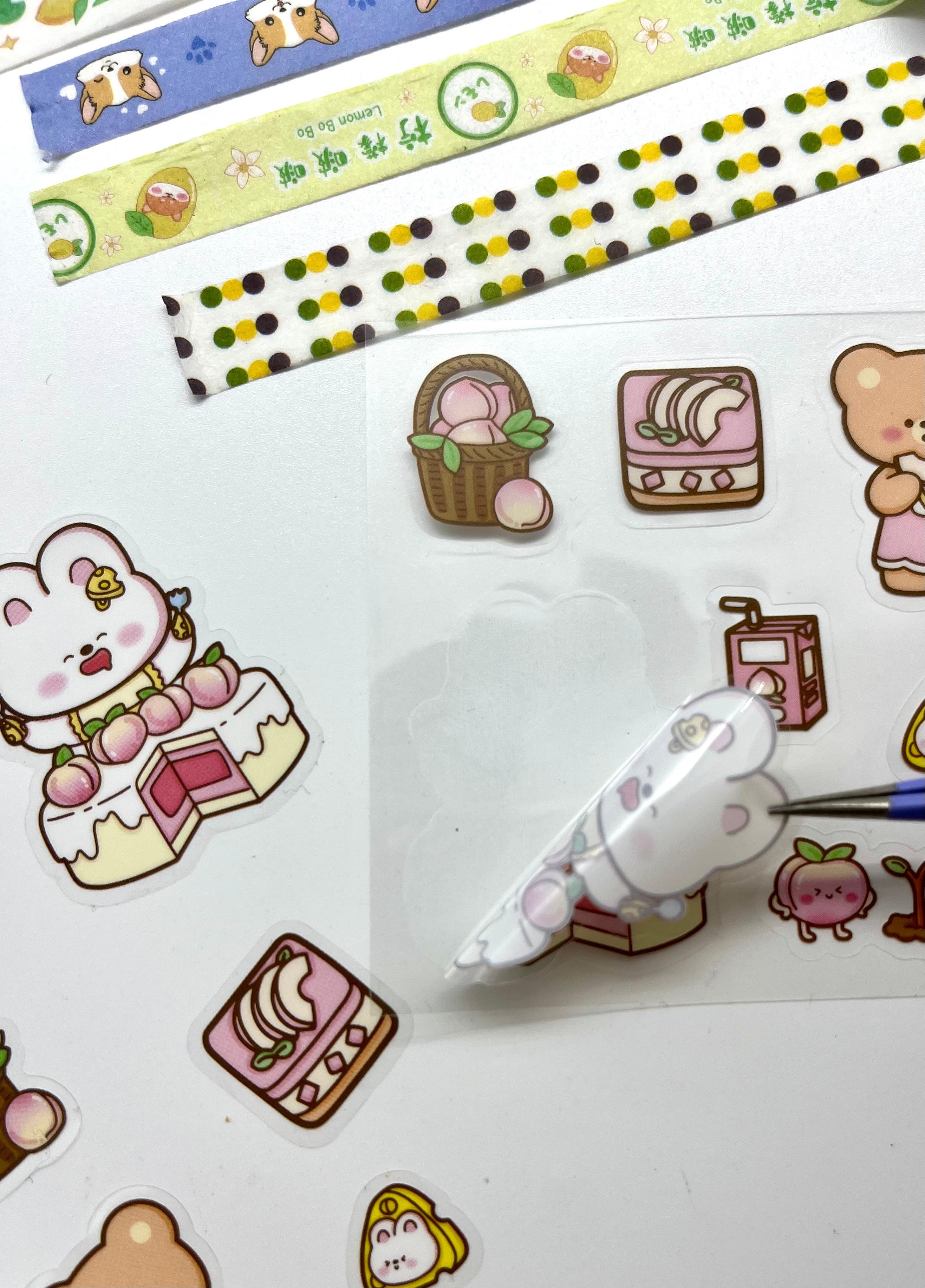 Sevimli Tavşan Ve Arkadaşları Temalı 40 Yaprak Post-it 7 Adet Washi Bant 3 Yaprak Sticker Kutulu Set