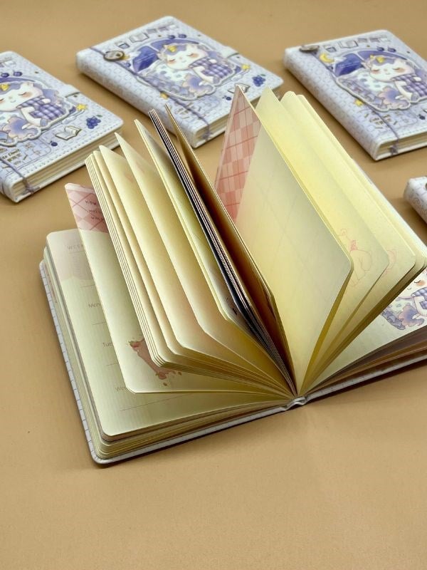 Sevimli Unicorn Özel Tasarım Renkli Resimli Defter/Notebook/Günlük/Bullet Journal