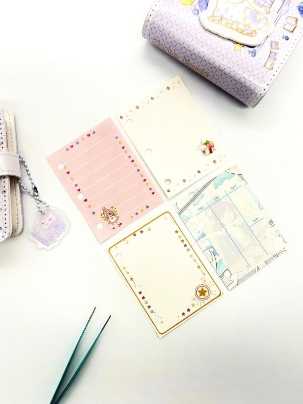 Sevimli Unicorn ve Yıldız Temalı Charmlı Mini Planlayıcı Spiralli Defter/80 Yaprak/Mıknatıs Ajanda