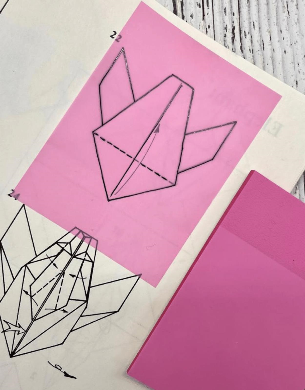 Soft Koyu Pembe Şeffaf Post-it / Transparan Sticky Note / Sticky Note / Bullet Journal