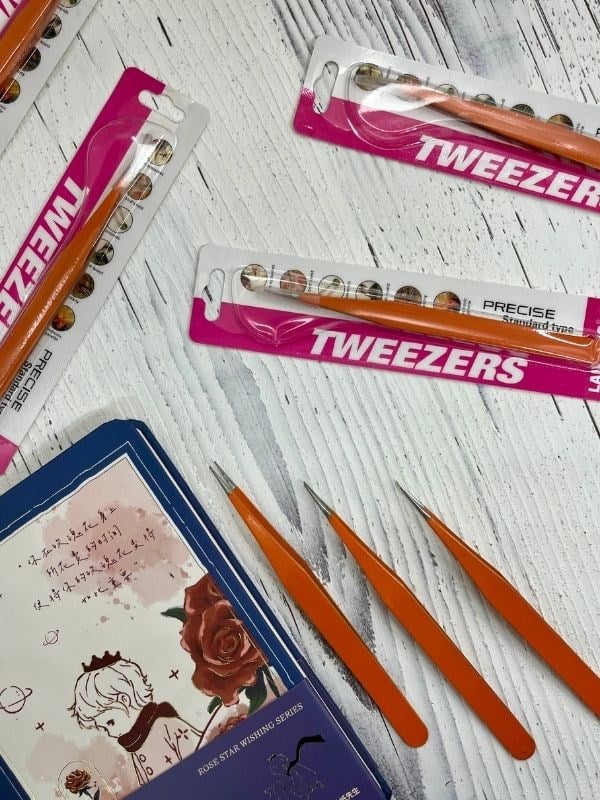 Sticker Cımbızı Düz Uçlu Turuncu/Çıkartma/Washi Bant/Sticker/ Bullet Journal/Defter Süsleme