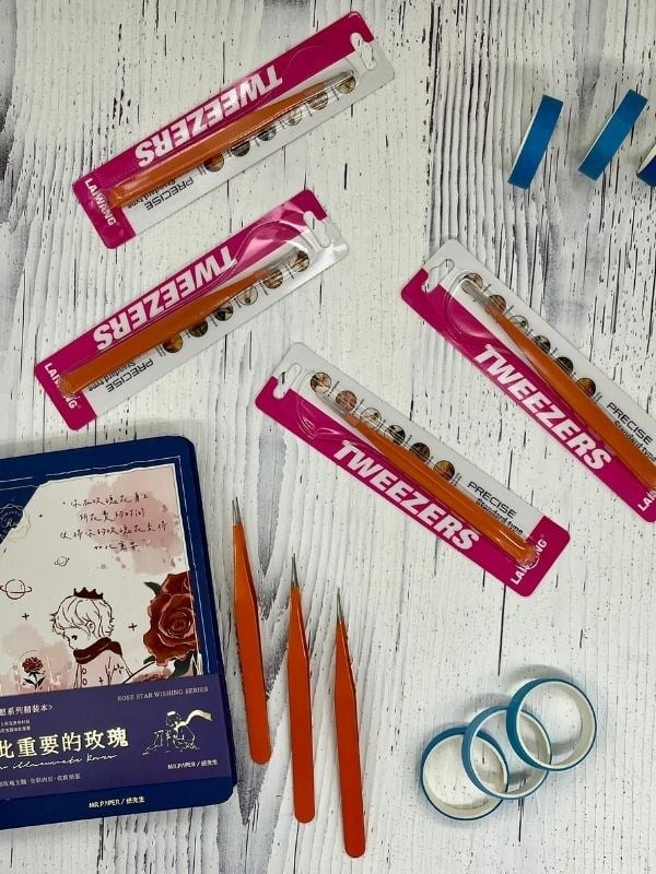 Sticker Cımbızı Düz Uçlu Turuncu/Çıkartma/Washi Bant/Sticker/ Bullet Journal/Defter Süsleme