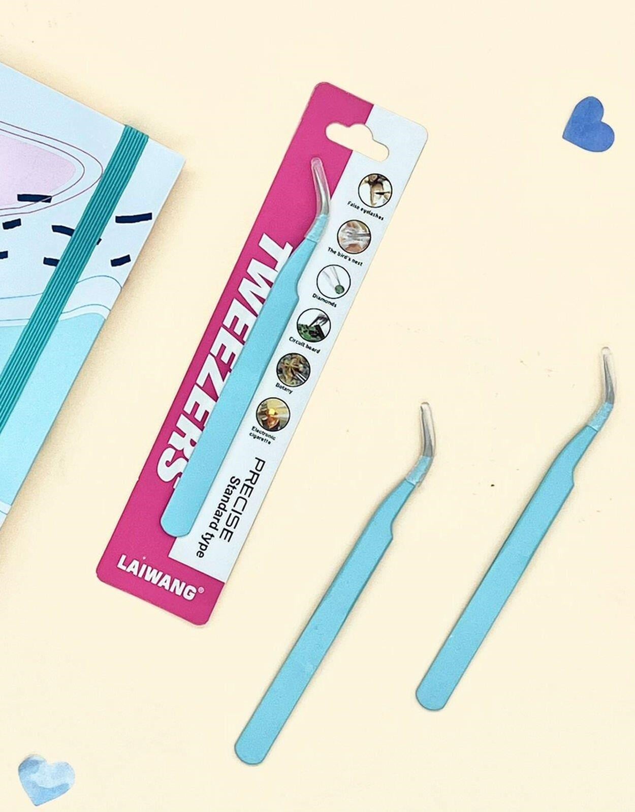 Sticker Cımbızı Eğri Uçlu Mavi - Çıkartma -Washi Bant - Sticker  - Bullet Journal - Defter Süsleme