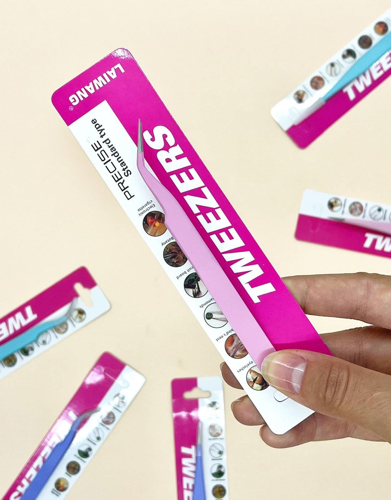 Sticker Cımbızı Eğri Uçlu Pembe - Çıkartma -Washi Bant - Sticker  - Bullet Journal - Defter Süsleme