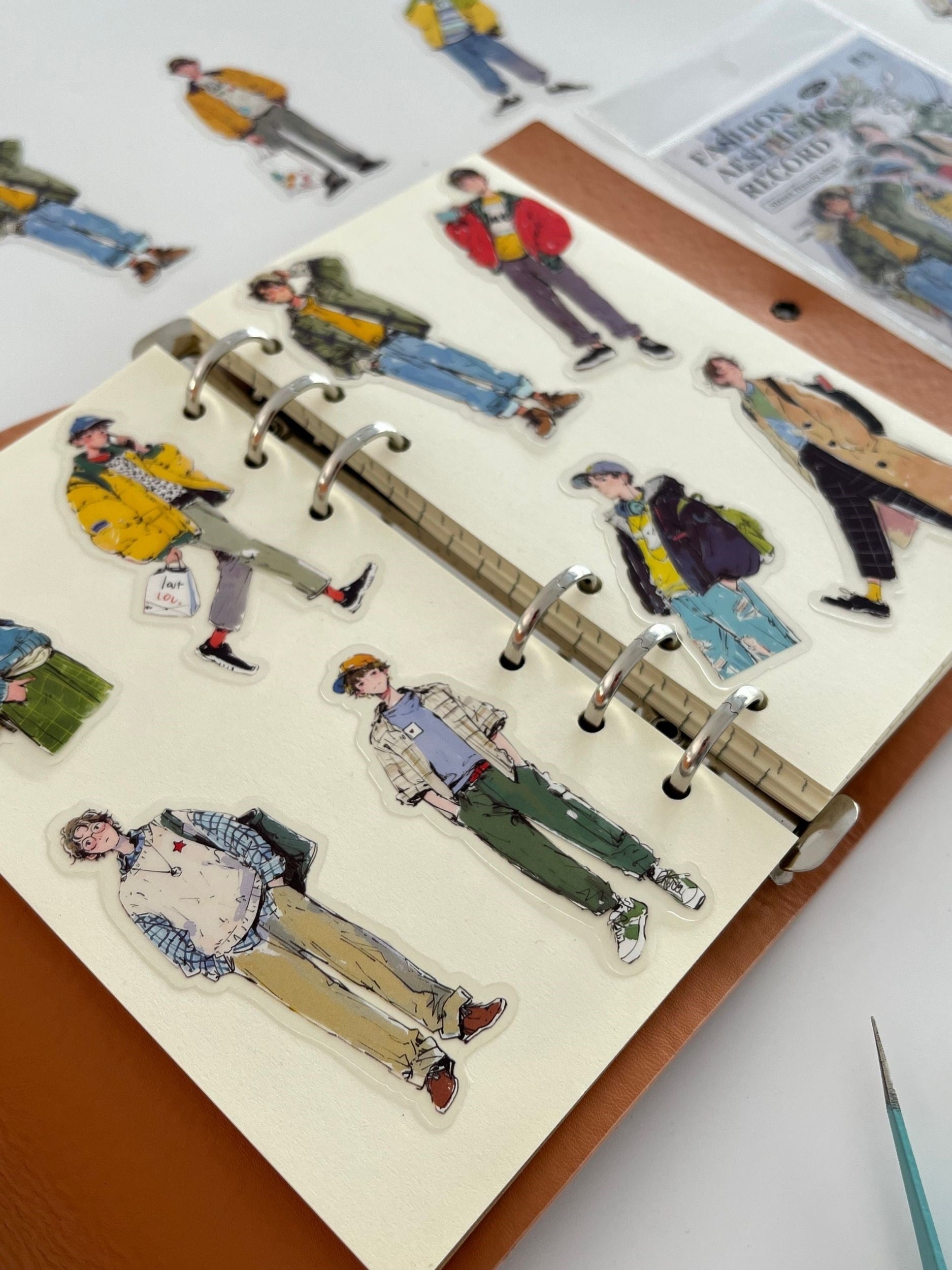 Street Trendy Men Erkek Modası Temalı 20 Adet Dekoratif Sticker Seti/ Etiket/Çıkartma