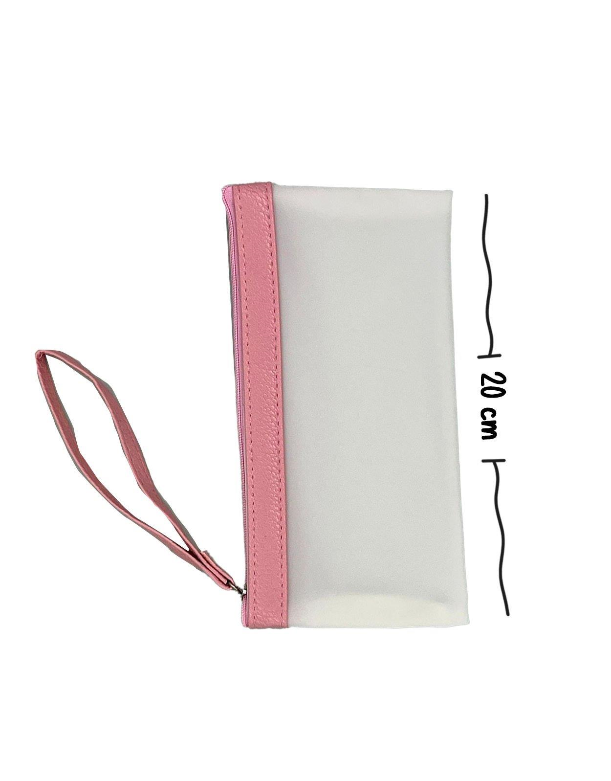 Su Geçirmez Silikon Pembe Soft  Çanta / Toparlayıcı / Kalem Kutu