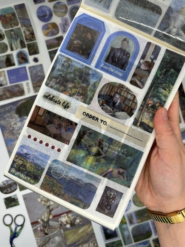 Van Gogh Masterpiece Painting 30 Yaprak 505 Adet Sticker 20 Yaprak Scrapbook Kağıdı/Etiket/Çıkartma