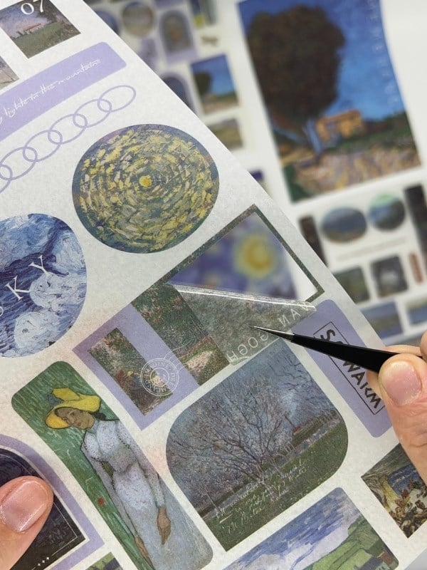 Van Gogh Masterpiece Painting 30 Yaprak 505 Adet Sticker 20 Yaprak Scrapbook Kağıdı/Etiket/Çıkartma