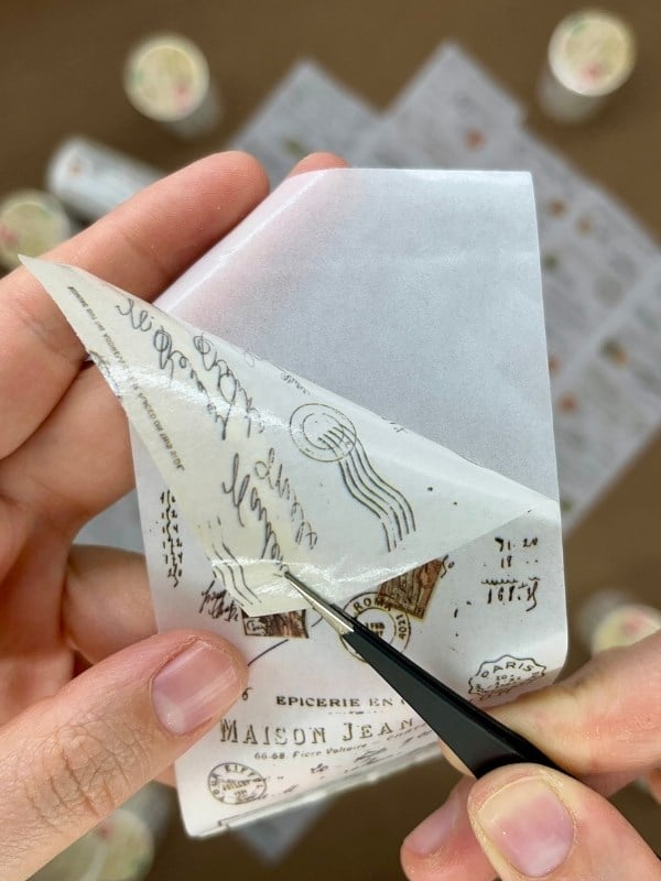 Vintage Postal Symphony Kraft 2m*6cm Washi Bant/Kartpostal Pul&Mektup Desenli Dekoratif Bant/Washi Tape/Masking Tape