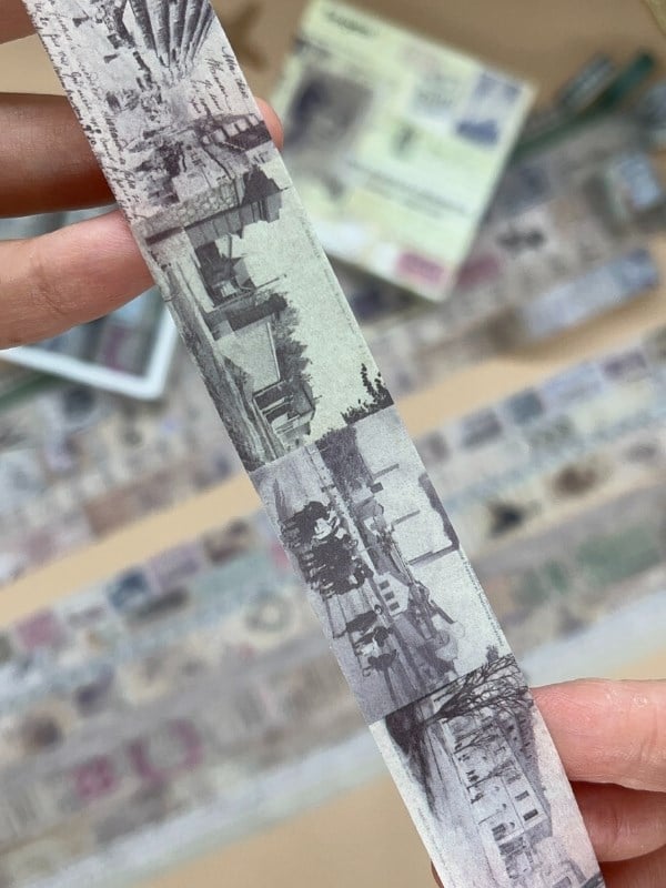 Vintage Retro Seyahat Temalı 20’li Washibant Set The Charlie Chronicle Fleeting Monologue Serisi (20*2m) Masking Tape/Desenli Bant