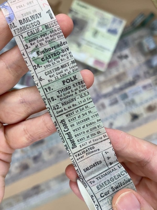 Vintage Retro Seyahat Temalı 20’li Washibant Set The Charlie Chronicle Fleeting Monologue Serisi (20*2m) Masking Tape/Desenli Bant