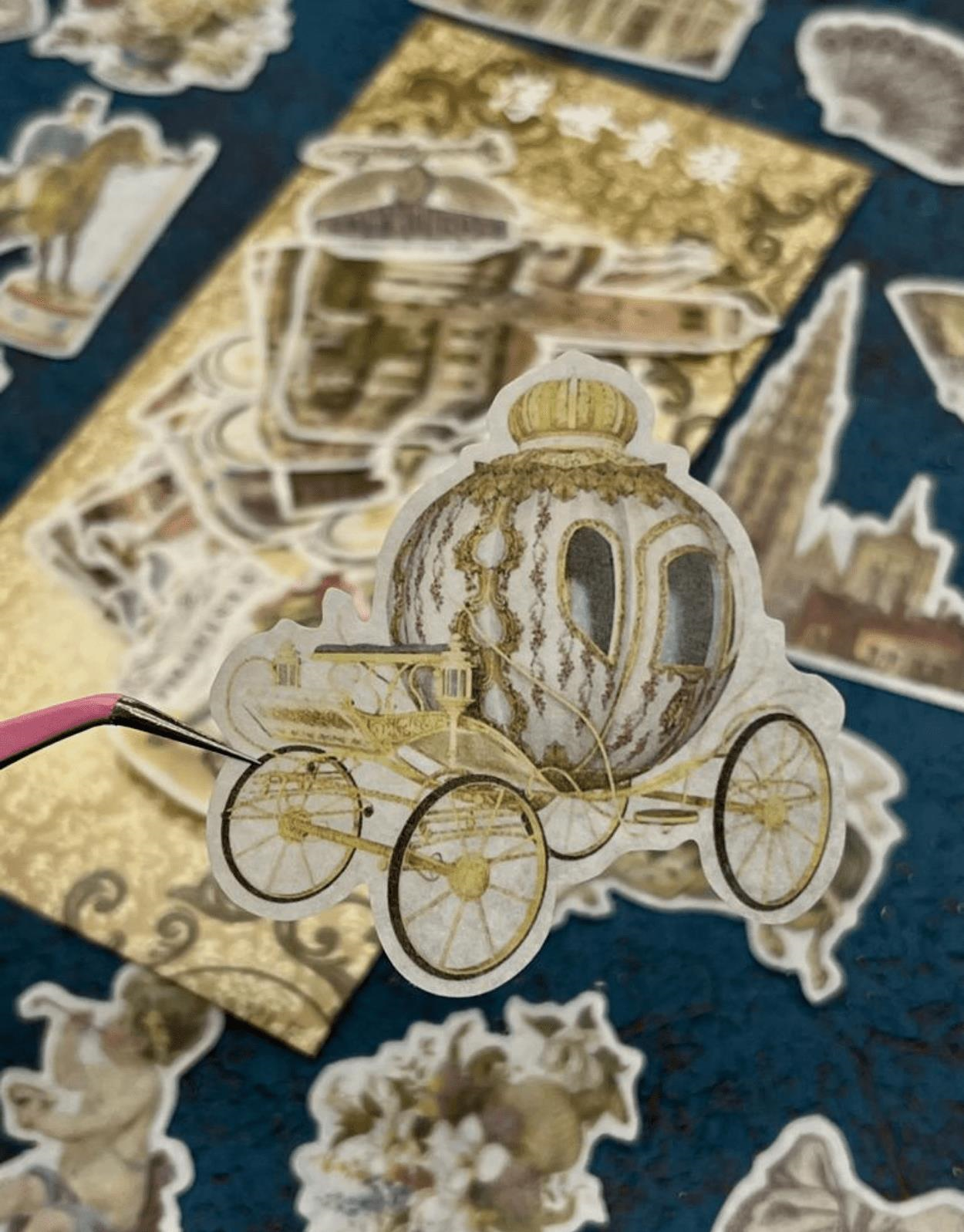 Vintage Victoria Sanatı 60 Adet Sticker Set/Çıkartma/Etiket/Bullet Journal/Scrapbook