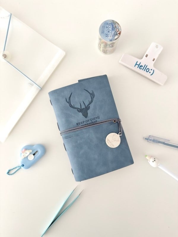 Winter Blue Dream Journal Box Kış Temalı 11 Parça Hediyelik Set/Sticker/Defter/İndeks/Washi Bant