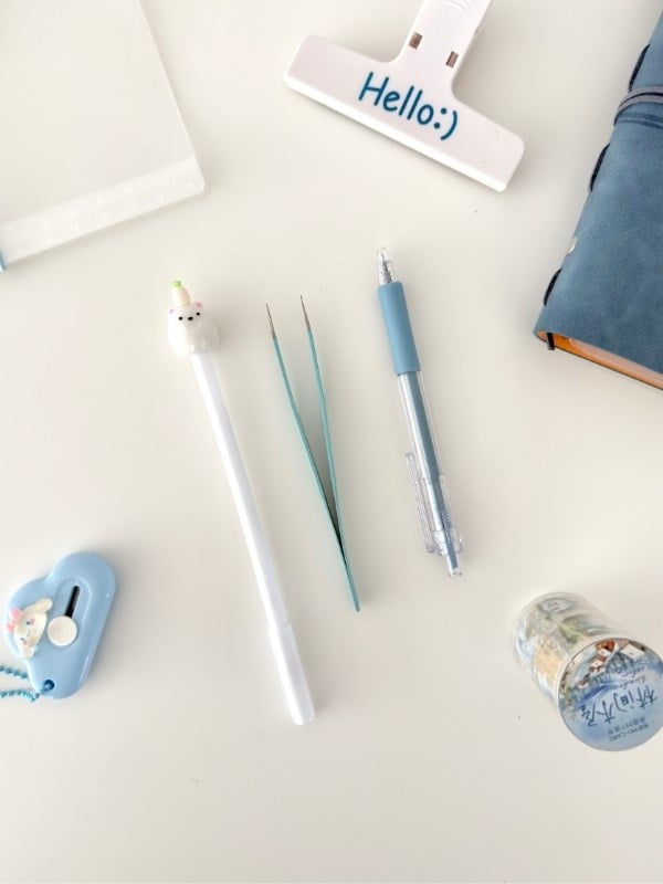 Winter Blue Dream Journal Box Kış Temalı 11 Parça Hediyelik Set/Sticker/Defter/İndeks/Washi Bant