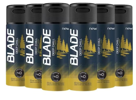 Blade Deep Chill Erkek Deodorant 150 ml (6 adet)