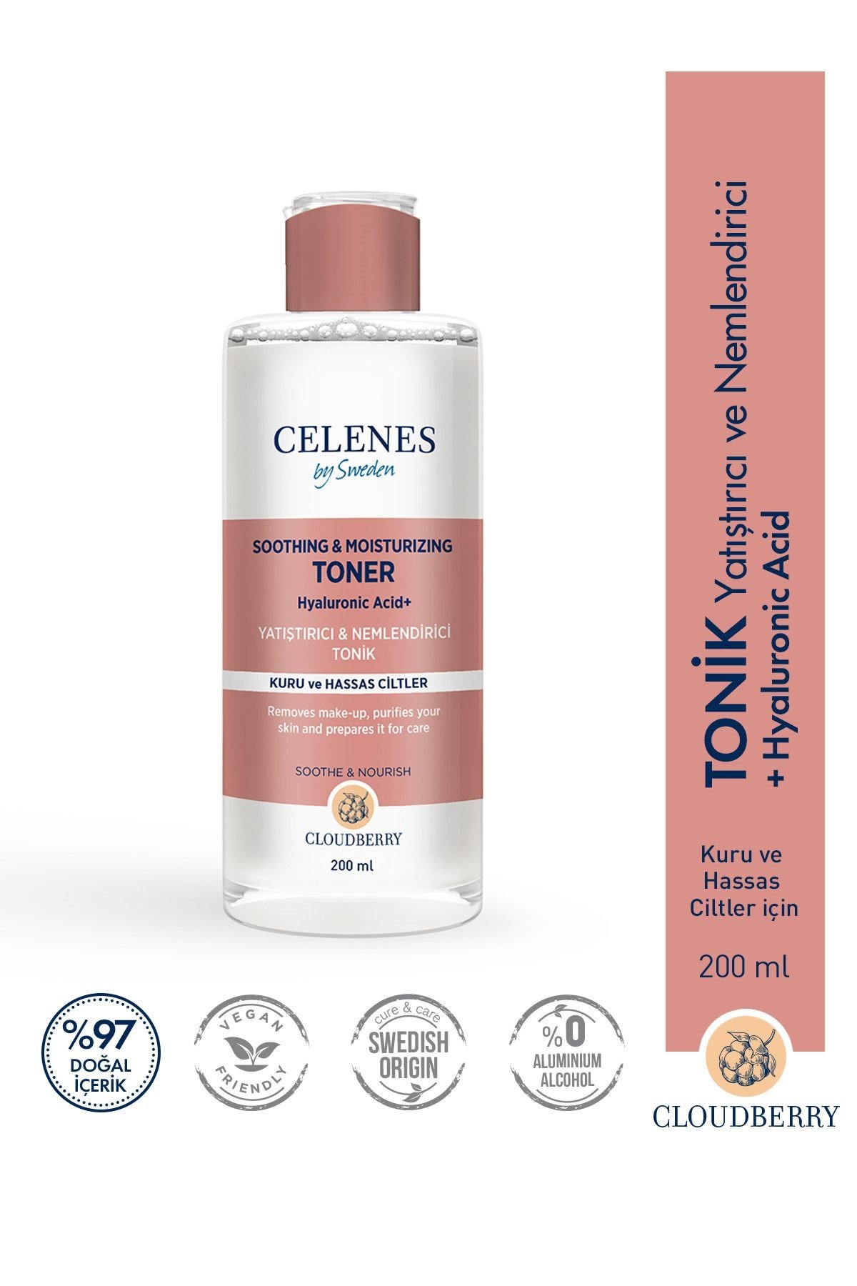 Celenes By Sweden Cloudberry Nemlendirici & Yatıştırıcı Tonik 200 ml  
