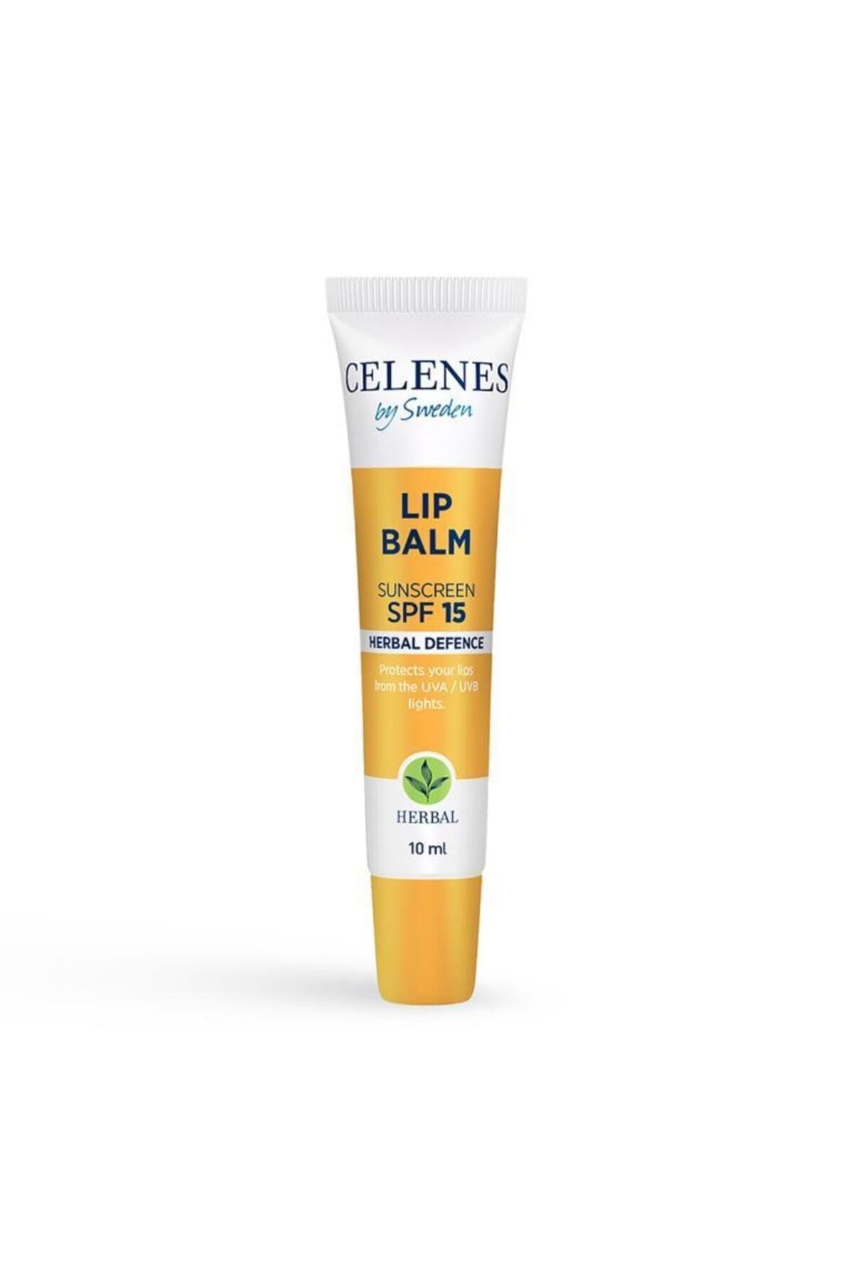 Celenes By Sweden Herbal Lip Balm 15 Faktör Dudak Nemlendirici 10 ml  
