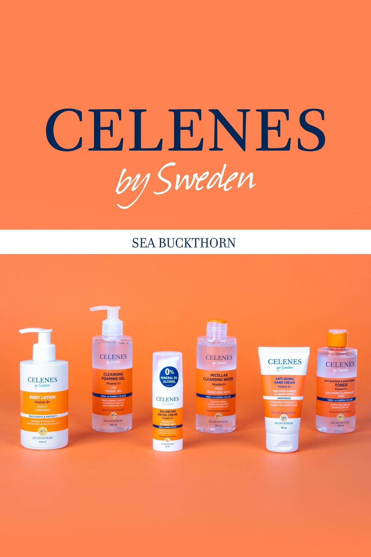 Celenes By Sweden Sea Buckthorn Vücut Losyonu Tüm Cilt Tipleri 200 ml