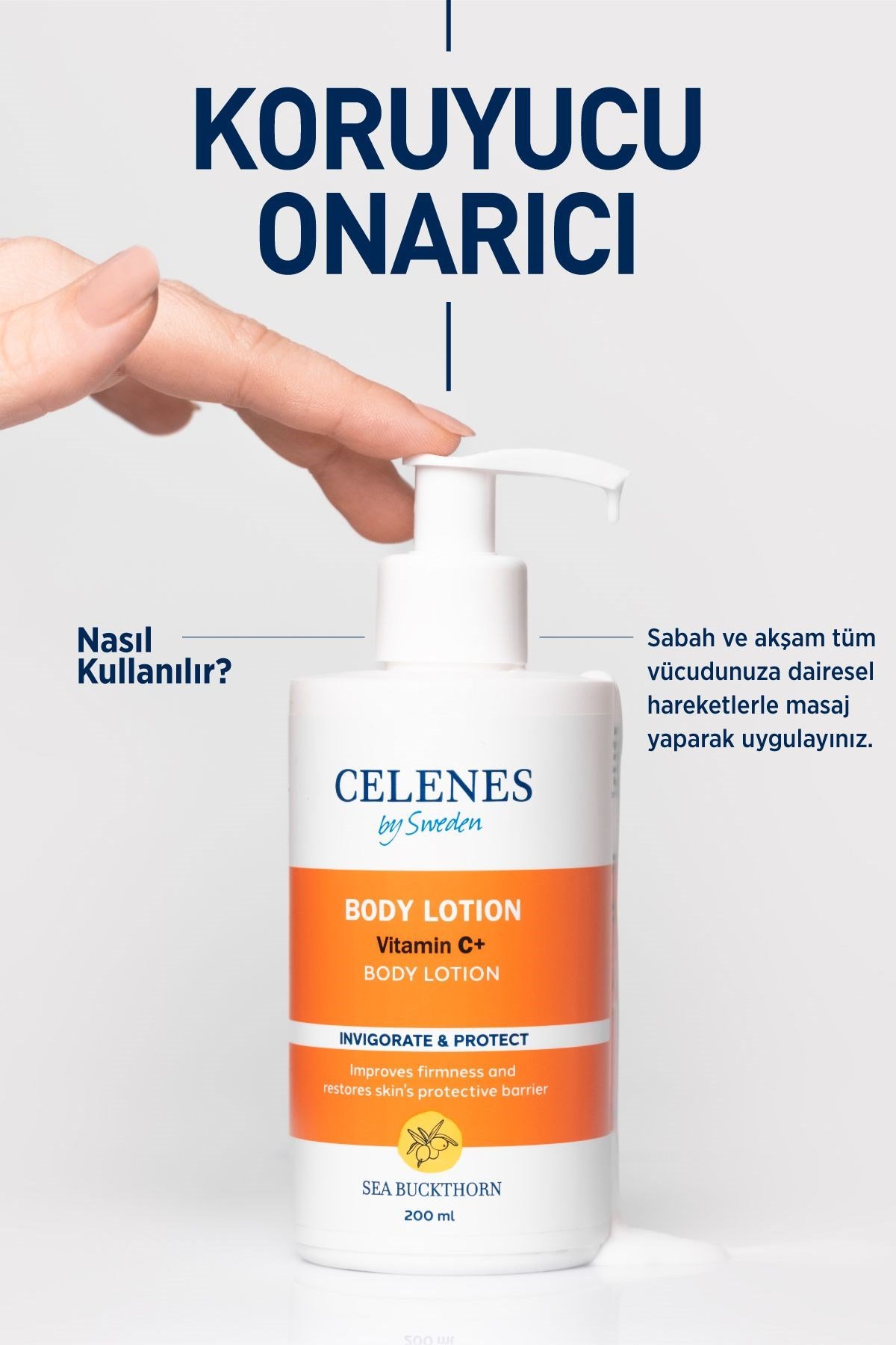 Celenes By Sweden Sea Buckthorn Vücut Losyonu Tüm Cilt Tipleri 200 ml