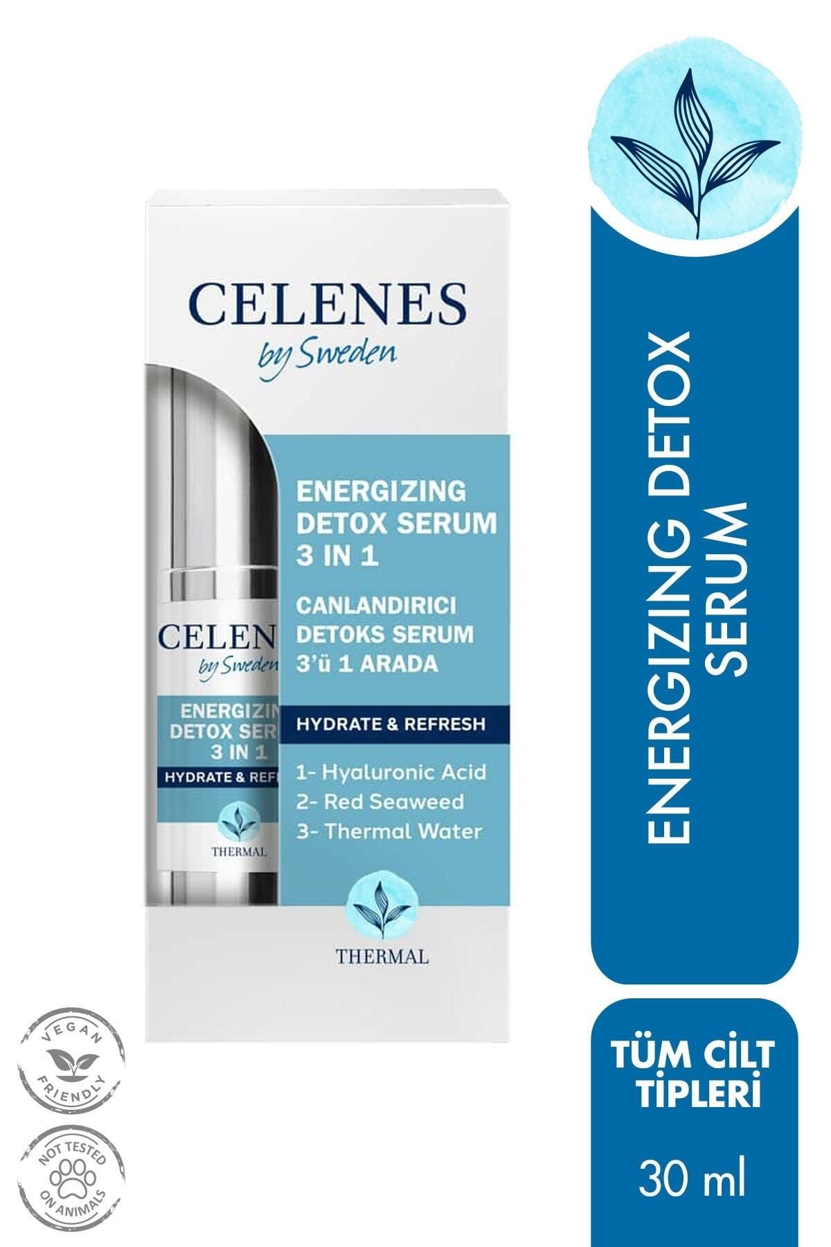 Celenes By Sweden Thermal 3'ü 1 Arada Nemlendirici Canlandırıcı Detox Etkili Serum 30 ml  