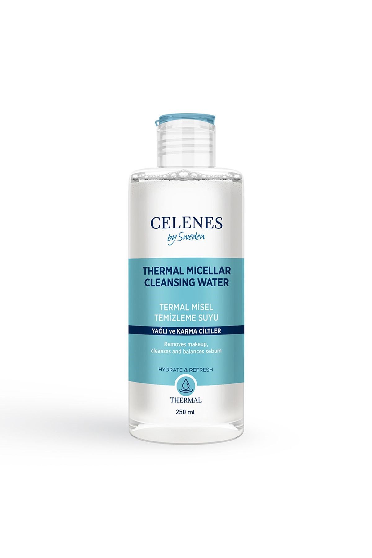 Celenes By Sweden Thermal Misel Temizleme Suyu Yağlı Ve Karma Ciltler 250 ml  