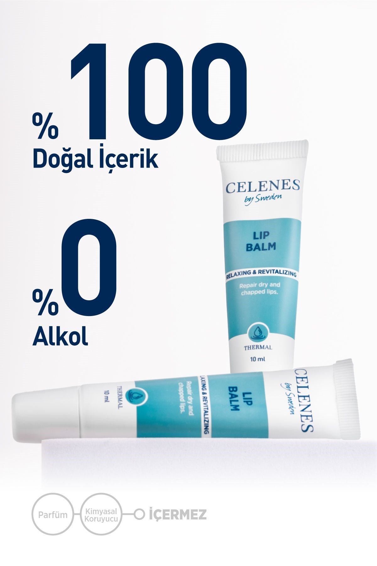 Celenes By Sweden Thermal Rahatlatıcı & Canlandırıcı Lip Balm Dudak Nemlendirici 10 ml  