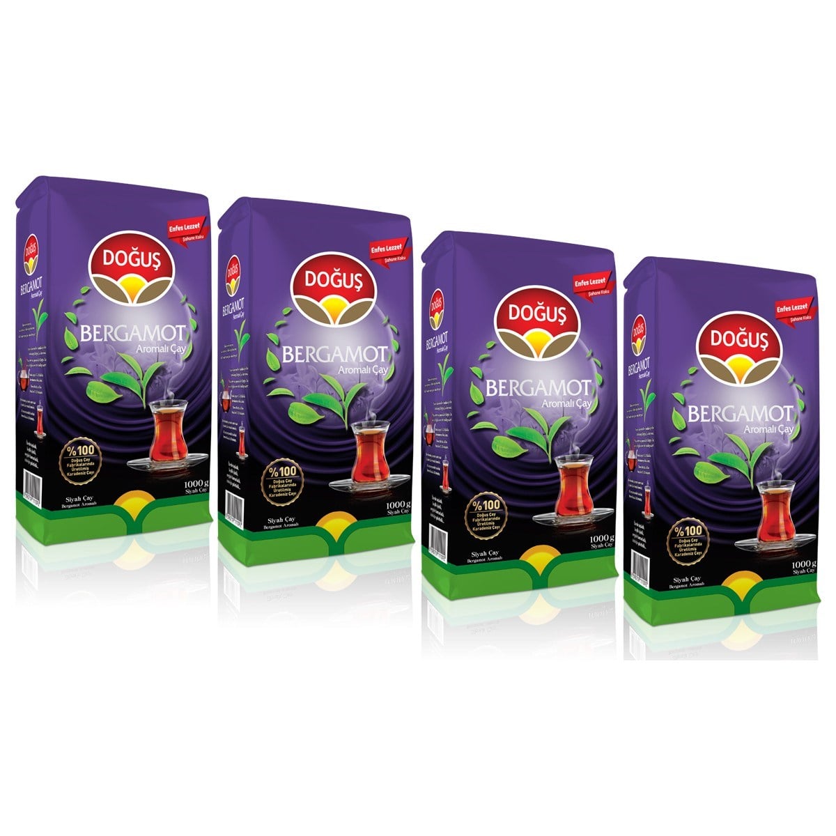 Doğuş Çay Bergamot Aromalı Siyah Çay 1 kg (4 adet)