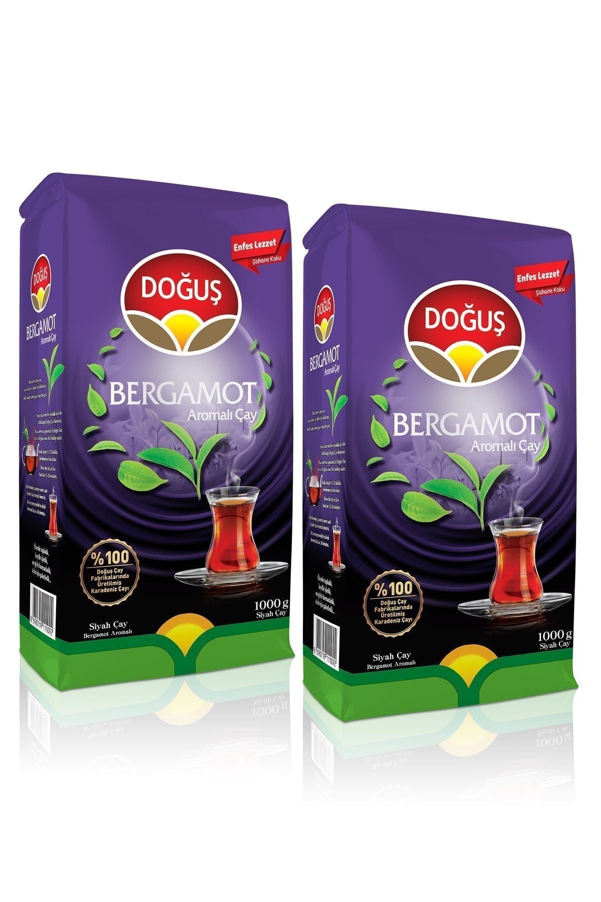 Doğuş Çay Bergamot Aromalı Siyah Çay 1 kg (2 adet)