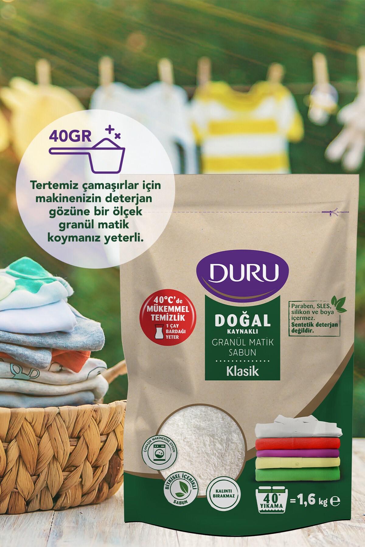 Duru Granül Sabun 1.6 kg (2 adet)