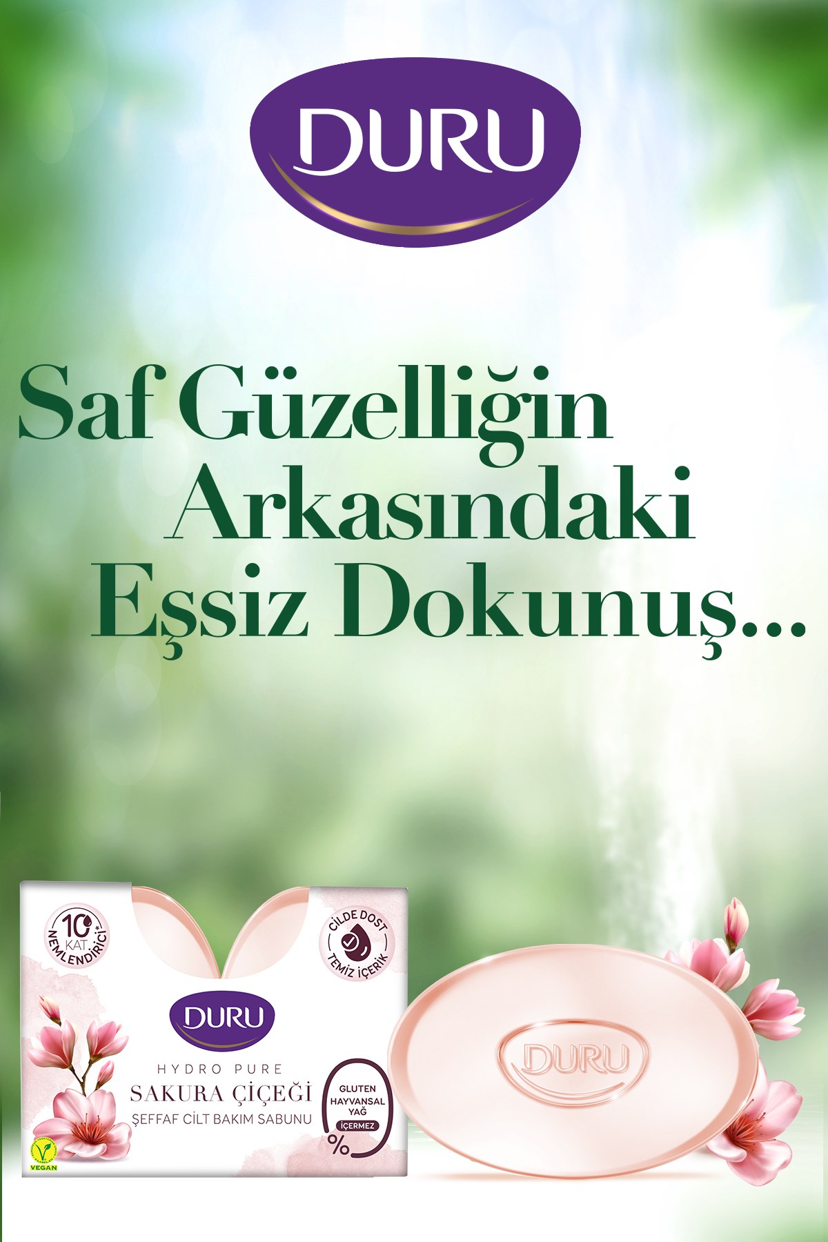 Duru Hydro Pure Sakuraçiçeği Sabun 270 g (3 adet)