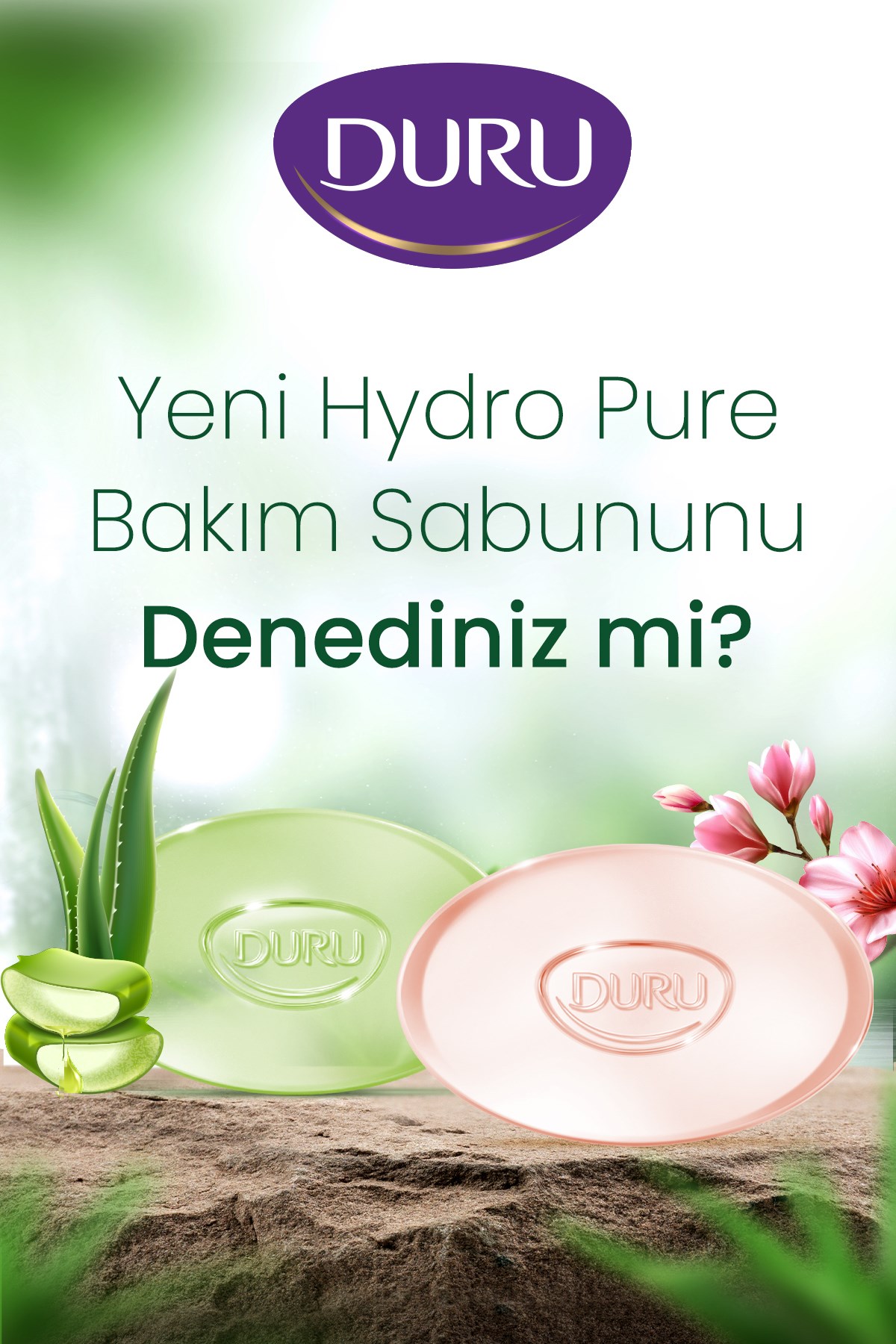 Duru Hydro Pure Sakuraçiçeği Sabun 270 g (3 adet)