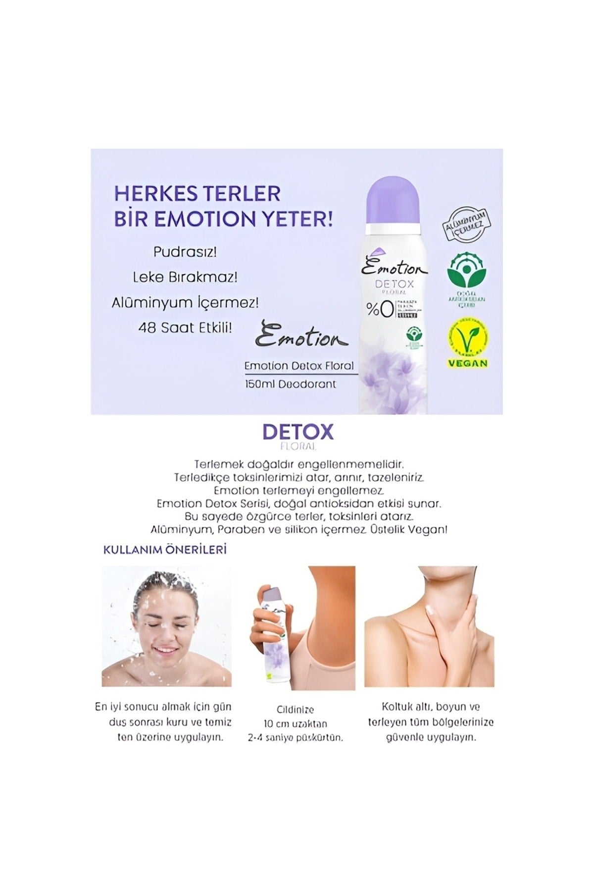 Emotion Detox Floral Kadın Deodorant 200 ml  