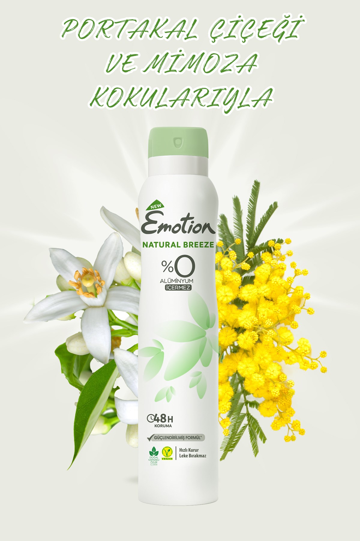 Emotion Natural Breeze Kadın Deodorant 200 ml (3 adet)