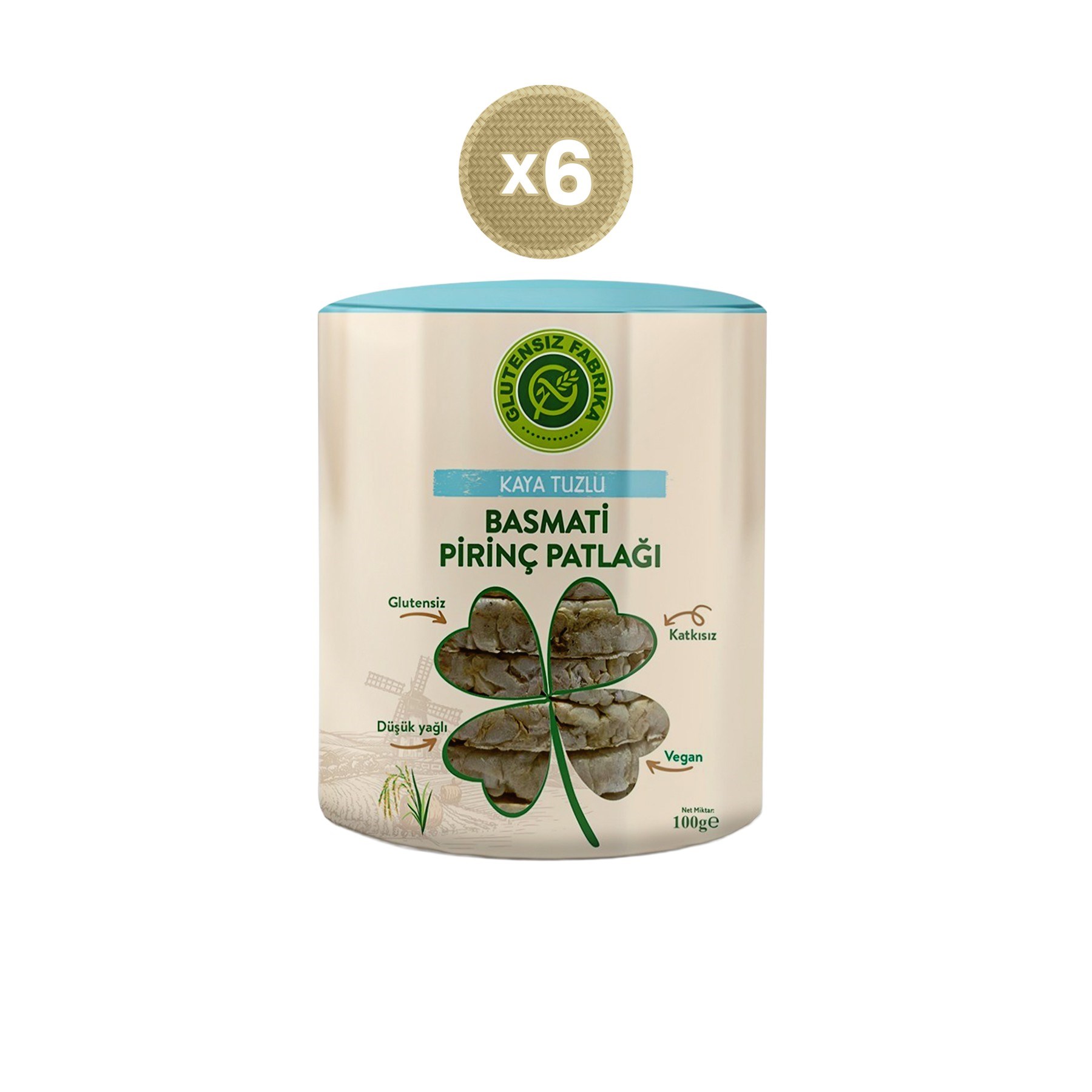 Glütensiz Fabrika Basmati Pirinç Patlağı 90 g (6 adet)