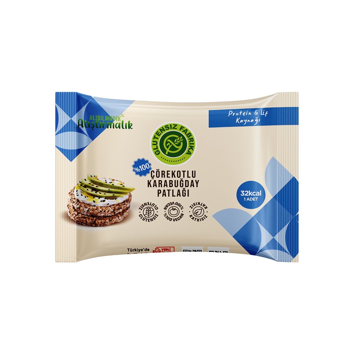 Glütensiz Fabrika Karabuğday Patlağı Karma (10 Paket)