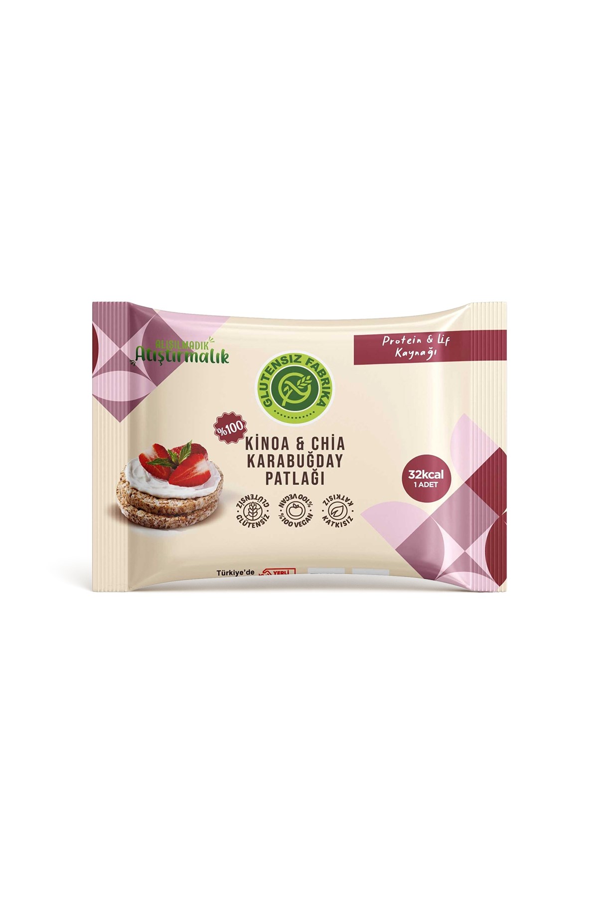 Glütensiz Fabrika Karabuğday Patlağı Karma 24 g (10 adet)