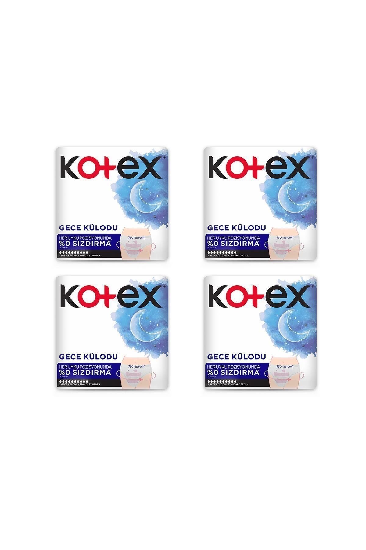 Kotex Regl Gece Külodu 2'li (4 paket)