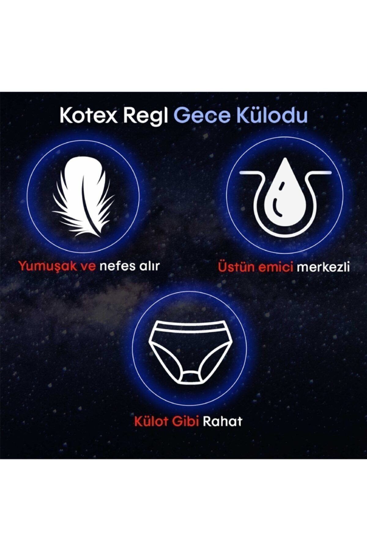 Kotex Regl Gece Külodu 2'li (5 paket)
