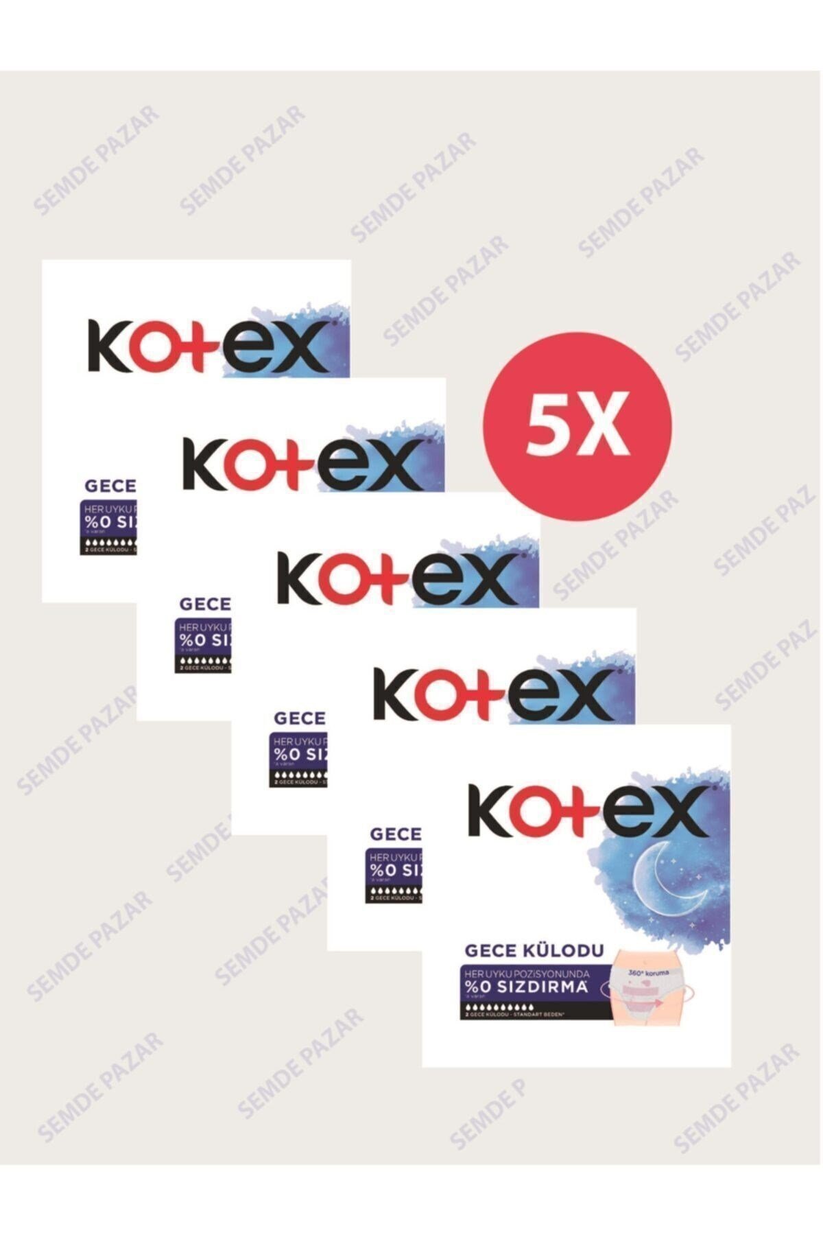 Kotex Regl Gece Külodu 2'li (5 paket)
