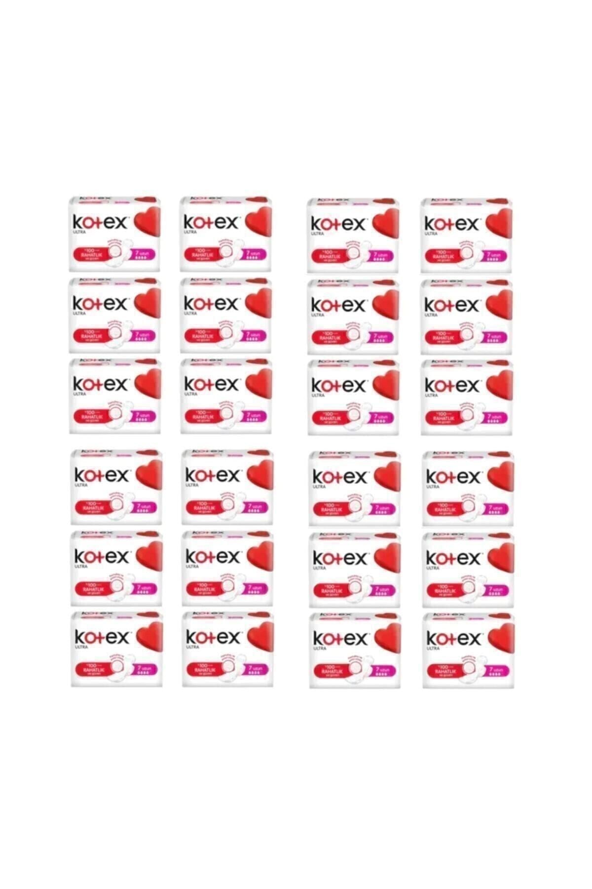 Kotex Tekli Uzun Hijyenik Ped 7'li (24 adet)